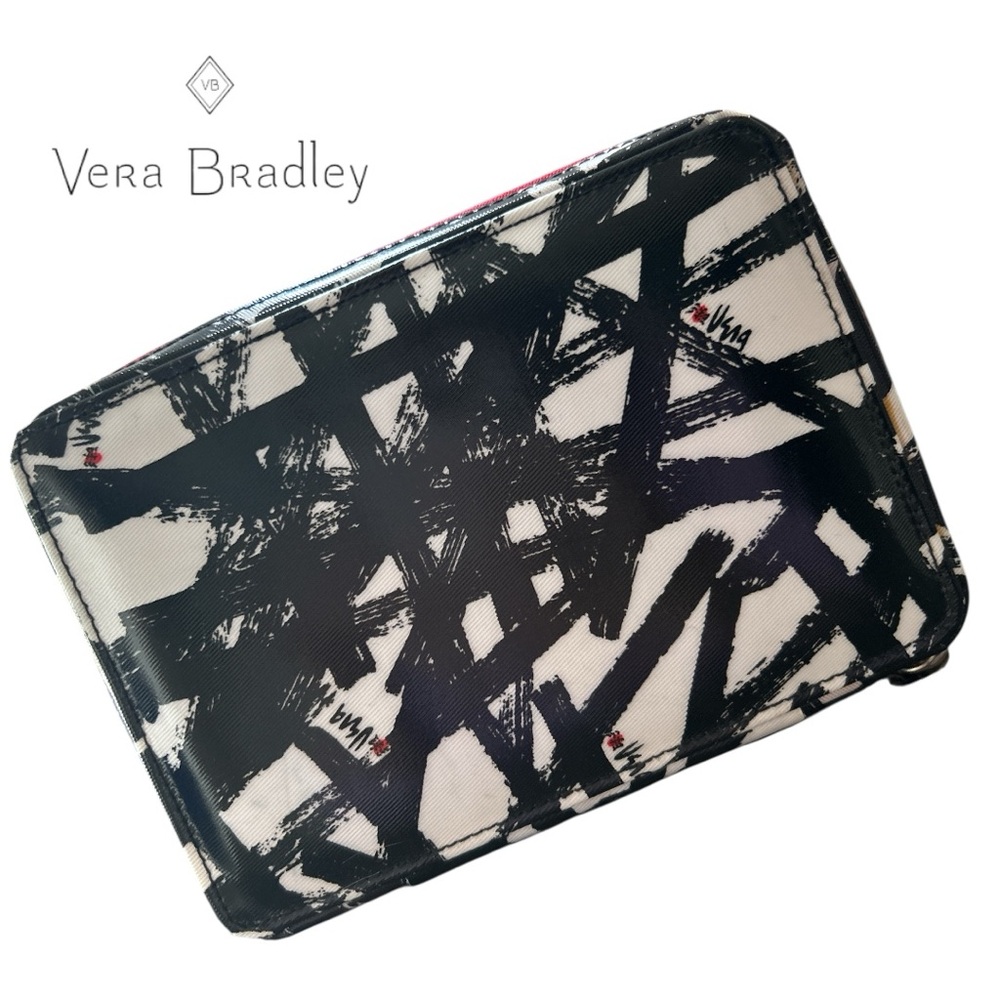 Vera Bradley Airy Travel Zip Around Hard Sided Jewelry‎ Case